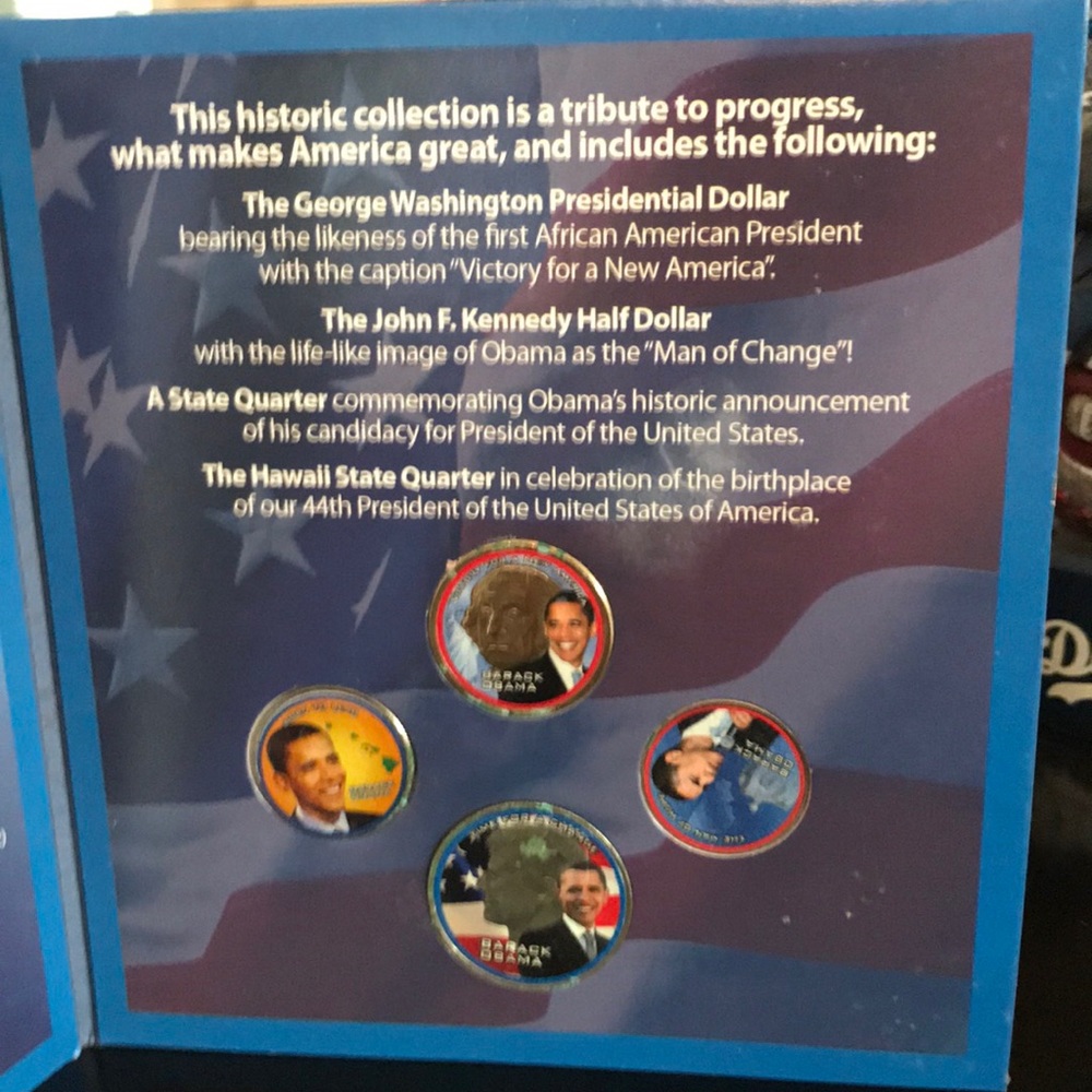 Barrack Obama Presidential coin collection with certificate